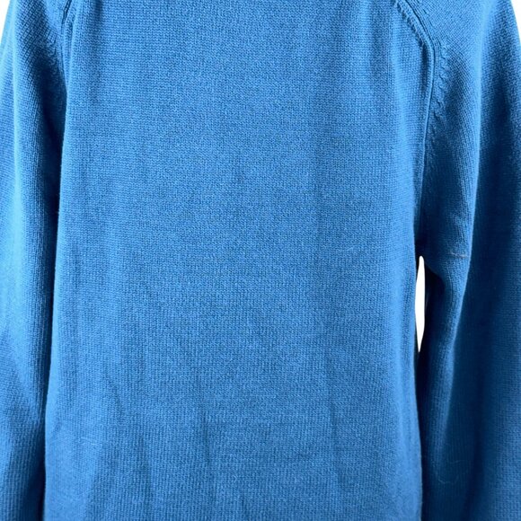 J. Crew Heritage Cotton Teal Blue Knit Crewneck Sweater Size Small - Picture 10 of 13